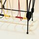 Vintage scoubidou vinyl magazine rack metal 50s 60s multicolor 1960