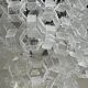 Hexagonal glass Cascade chandelier attributed to Av Mazzega, 1970s.