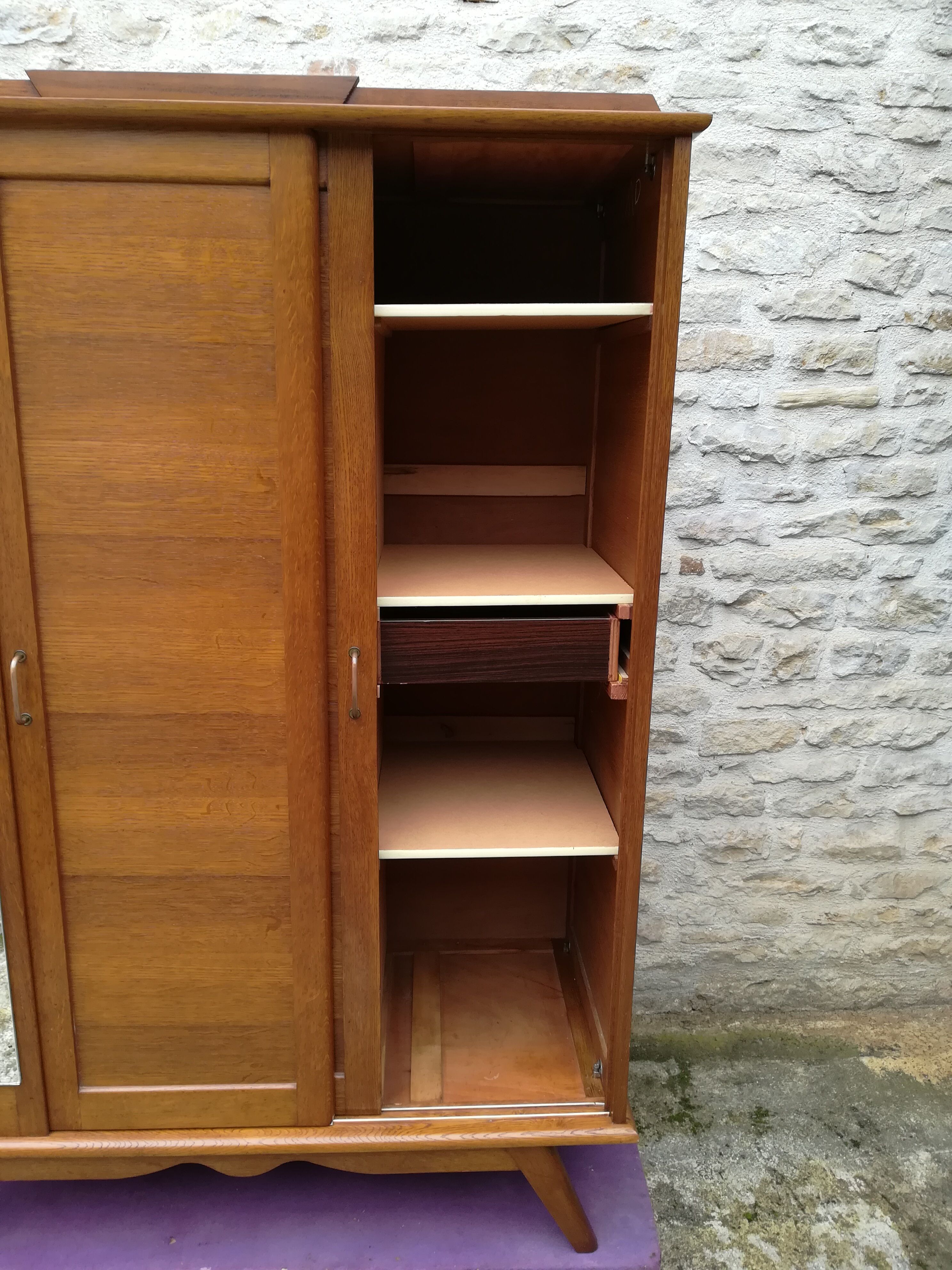 Wardrobe compass feet, 50s