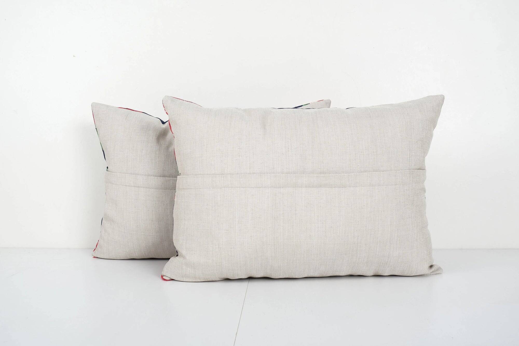 Set of 2 vintage Turkish cushion covers 41x56 cm