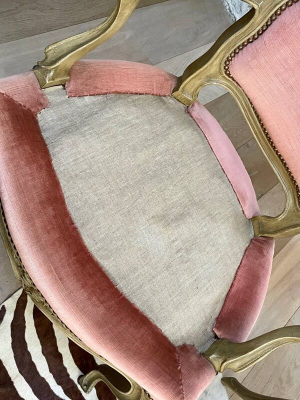 Paire de fauteuils cabriolet Louis XV