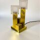 Cubic Murano glass table lamp by Gaetano Sciolari, Italy 1970s