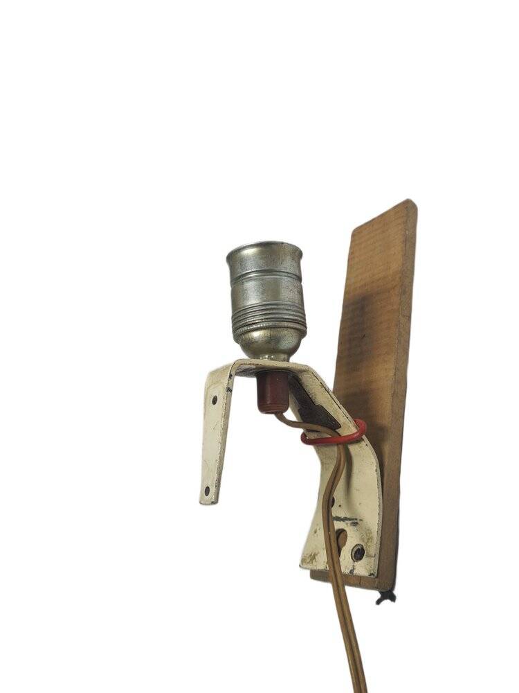 Postmodern brutalist wall lamp, Poland, 1970s
