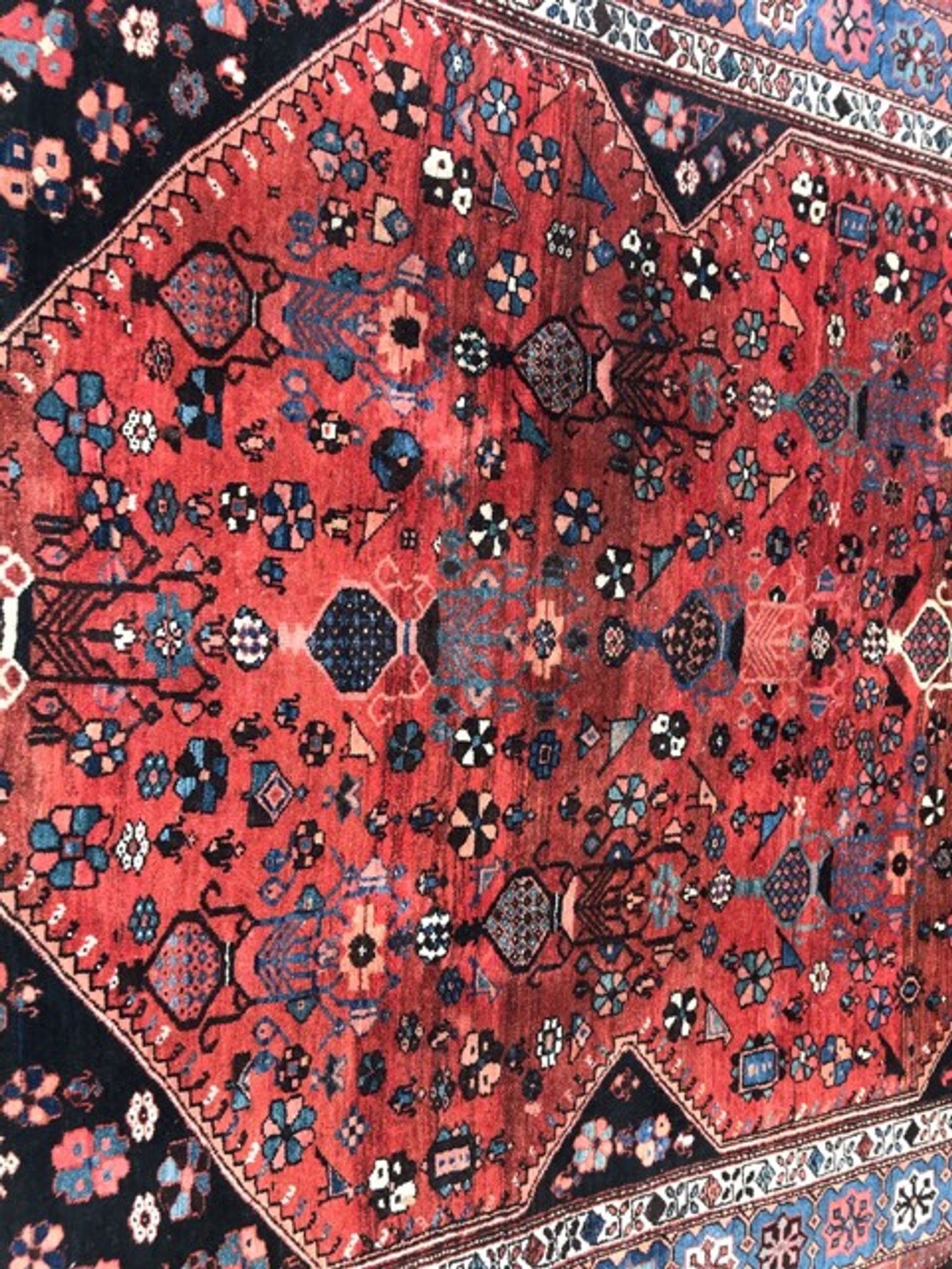 Very beautiful antique Persian carpet Malayer handmade 180x322 cm