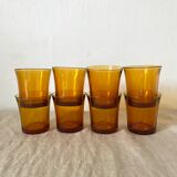 Vintage amber glasses Duralex