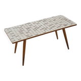 Formica bijzettafel Opal met houten poten, plantentafel