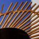 Oval rattan mirror