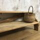 Former wooden workshop step