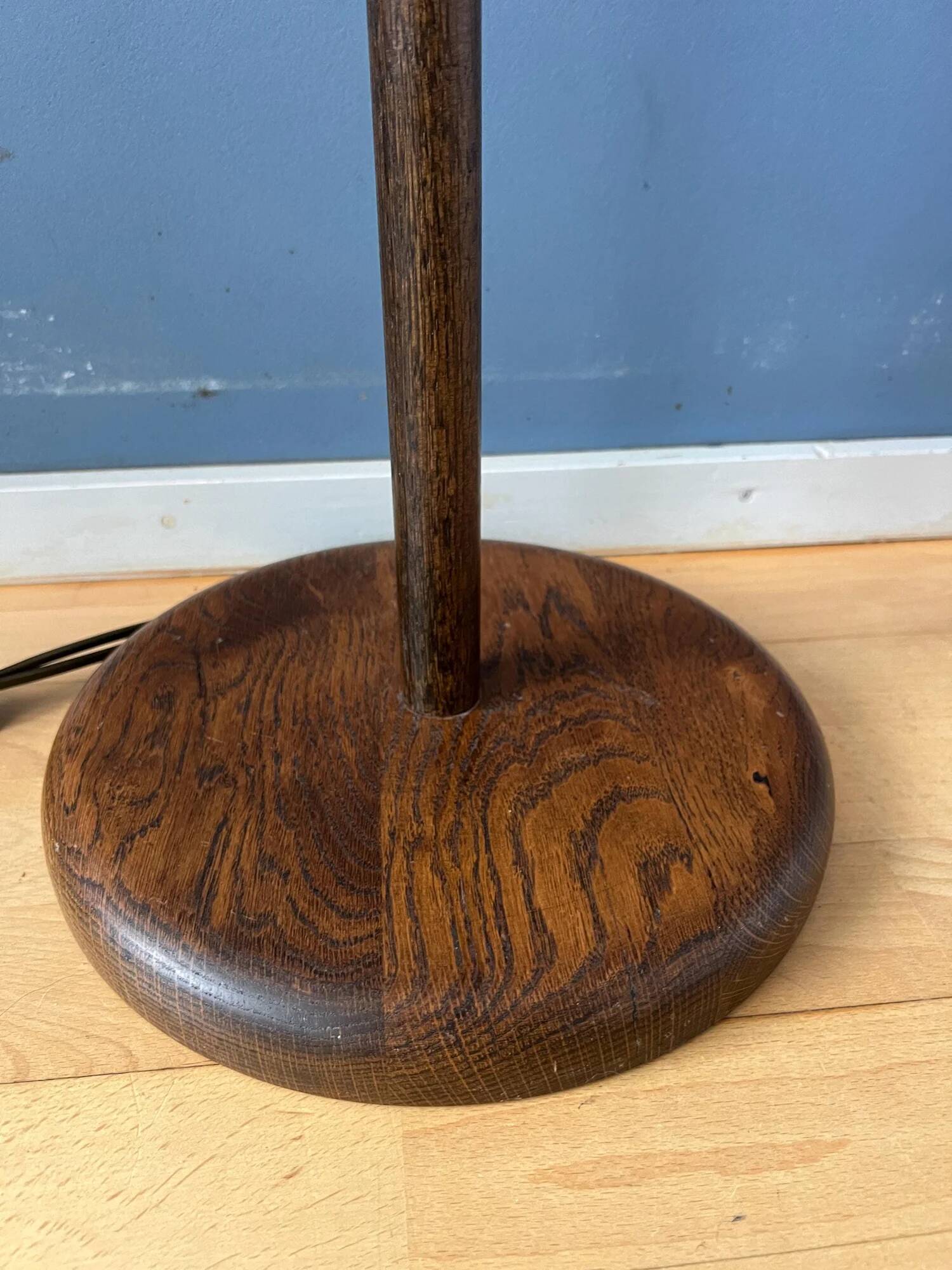 Vintage Steinhauer wooden mushroom floor lamp