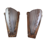 Pairs of brass sconces