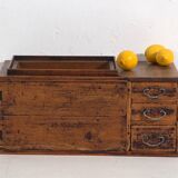 Small antique Japanese chest with drawers – Meiji / Showa period (c.1890-1945) #93