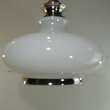 Suspension opaline /plafonnier/vintage