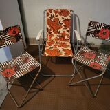 Vintage camping seating set
