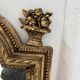 Louis XVI style mirror in wood and gilded stucco, 19th century
