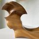 Vase sculpture en bois