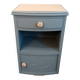 Table de chevet bleue vintage enfant