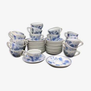 Ensemble de 12 tasses Blue China