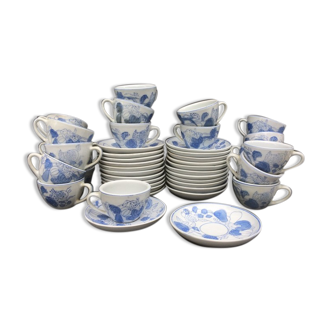 Ensemble de 12 tasses Blue China