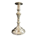 Bougeoir flambeau en bronze argenté de style Régence
