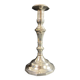 Regency style silver-plated bronze torch candle holder