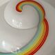 Lampe en verre Vetri Murano rainbow arc en ciel 1970