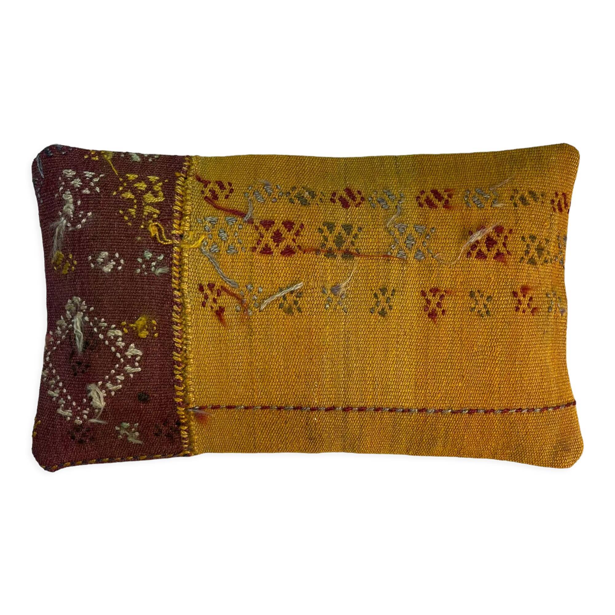 Vintage turkish kilim cushion cover 30x50cm