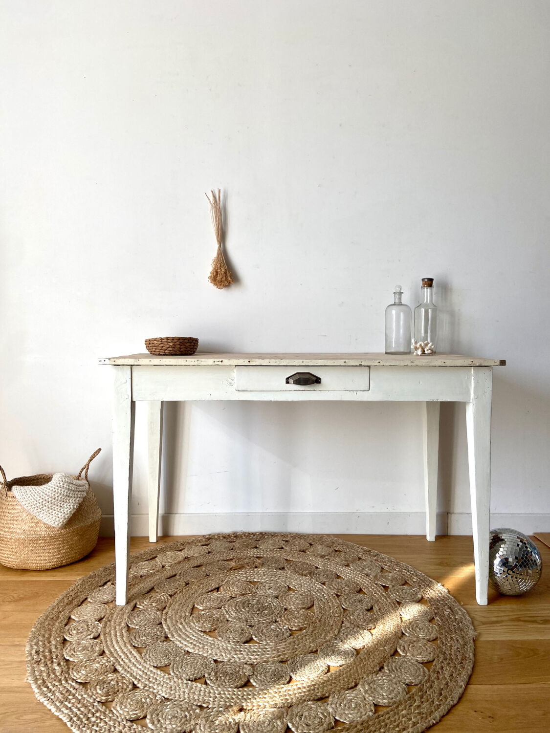 Patinated farmhouse table