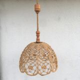 Suspension in macramé rope