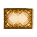 Scandinavian 20th century modern rug by Britta Swefors. 233 X 167 cm (91.73 X 65.75 in).