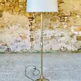 Lampadaire laiton vintage, tripode circa 1960s