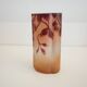 Legras quadrilobed vase from the "ruby" series in glass (1900 - 1910)