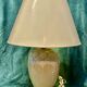 Paire de Lampe en céramique crème années 1980 style art déco miami light 73