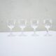 Series of 4 glasses with vintage liqueur cristal d'Arques
