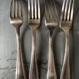 Lot of silver metal forks