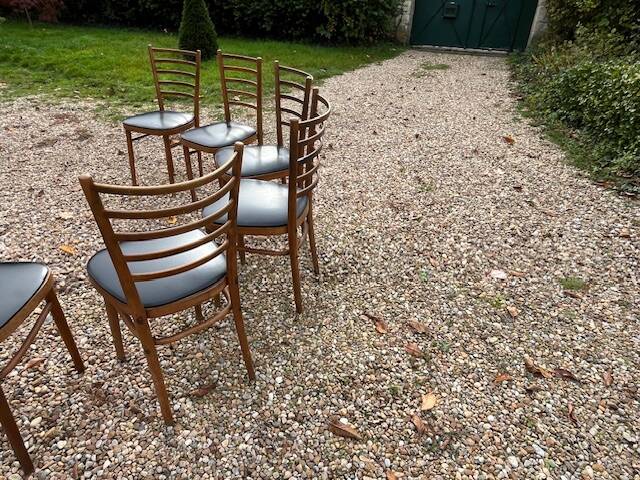 Set of 6 vintage chairs, Scandinavian style