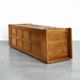 Vintage Industrial English Oak Filing Cabinet with Drawers, 1920s