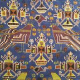 Handmade Persian rug, 100% wool, 113x219cm