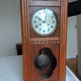 Wooden clock art deco style