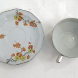 Sakura Art Deco Set of 8 Cups & Saucers