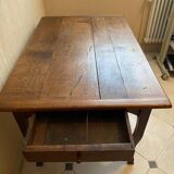 Old table with extension