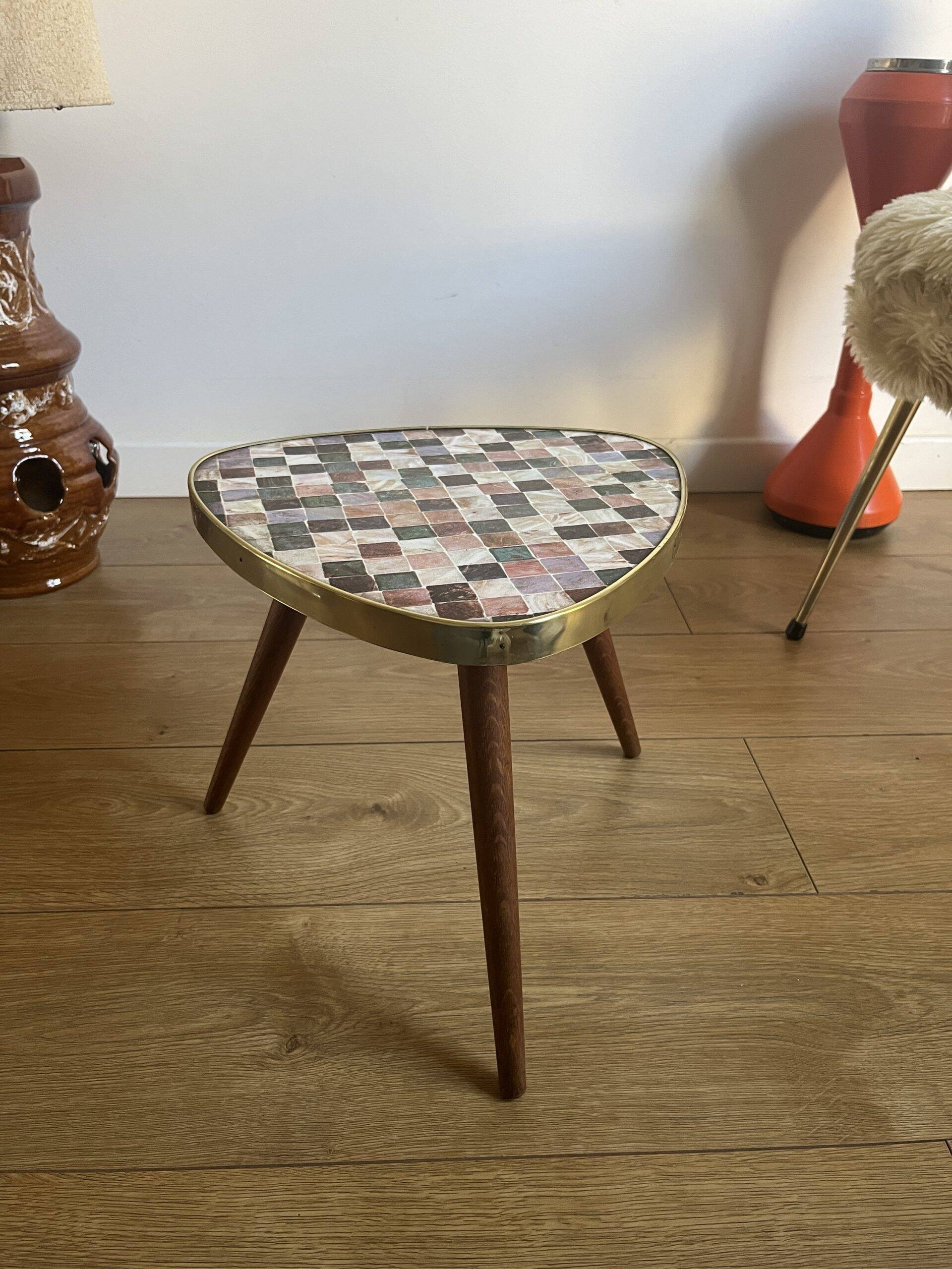 Mini vintage tripod plant holder