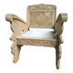 Colonial teak armchair from Ceylon