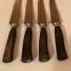 Series of 10 knives, horn sleeves and steel blades