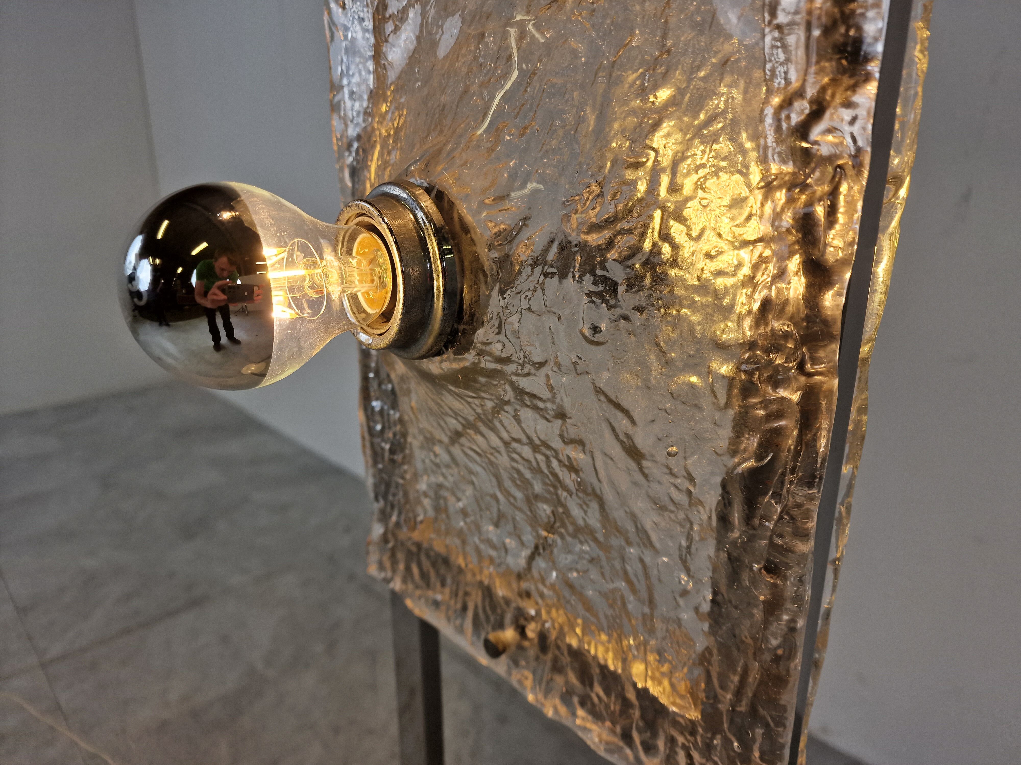 Mid century Murano glass floor lamp, 1970s