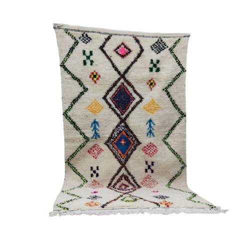 Azilal Berber rug in handmade wool 250 X 140 CM