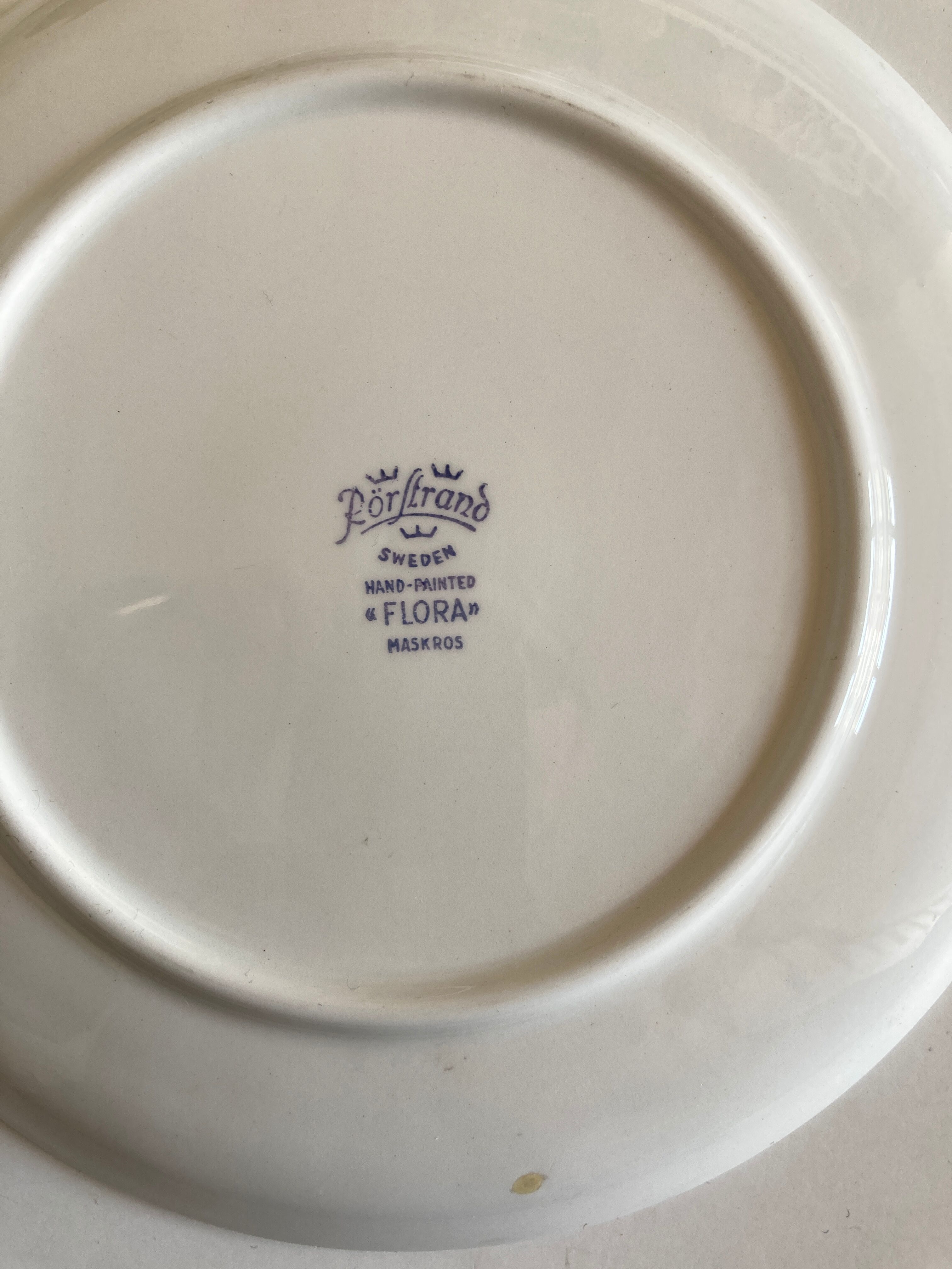 Set 11 assiettes fleurs Rorstrand Sweden Flora 1970