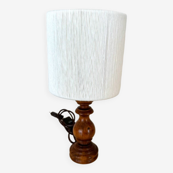 Wood and cotton lamp