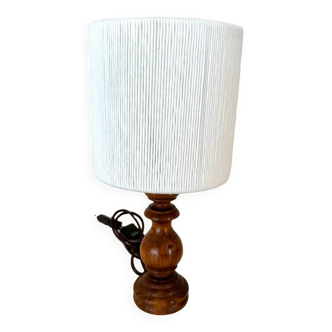 Wood and cotton lamp