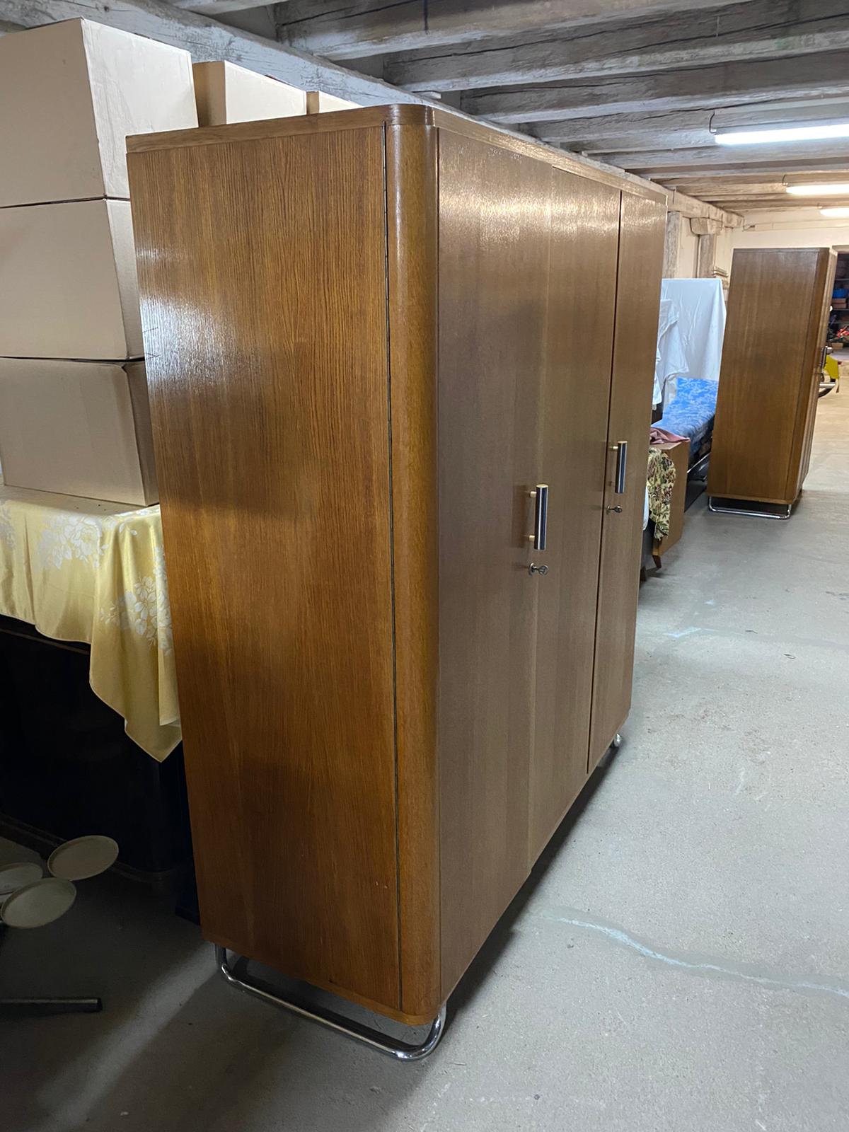 Armoire Bauhaus par Vichr & spol, années 1930, Bohême