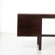 Canaan desk in wood and leather by Marcel Breuer for Gavina, Italy 1950s.
